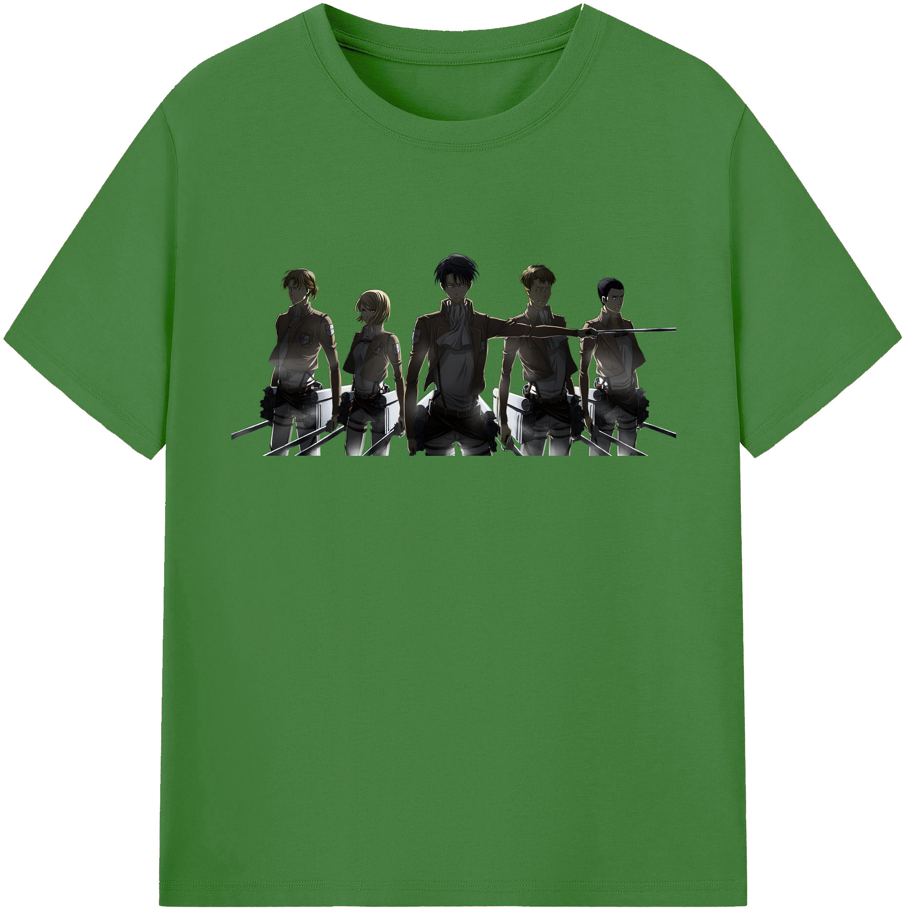 （画像用） 進撃の巨人 Attack on Titan レディースカジュアルプリントTシャツ（綿100％）